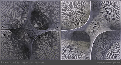 Minimal Surface - Batwing with distorsion tiles - Generative Modeling with Generizer in SmartDuplicate (ticket01.com)