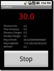 6.9 GigaHertz: Taxi Meter for Android