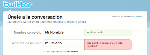 Usuario Ocupado en Twitter