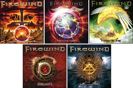 Between Heaven and Hell, Burning Earth, Forged by Fire, Allegiance e The Premonition, do FireWind