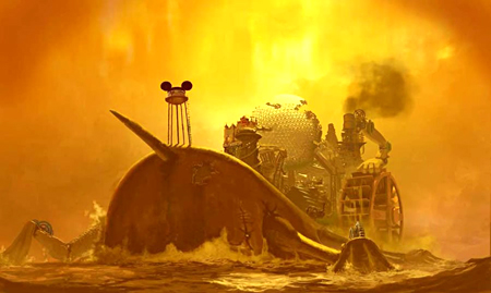Cenário de "Epic Mickey", para o Nintndo Wii.