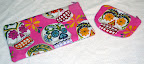 Pink Sugar Skulls Zipper Bags