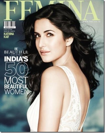 Katrina on Femina cover page