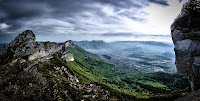 View down into Grenoble Photo