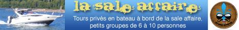 Contactez Alexandre Brabant à 778-371-9988 pour plus d'infos sur la location de bateau pour des tours privés à bord de la sale affaire