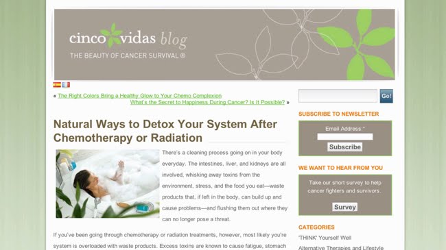 Natural ways to detox your system after chemotherapy or radiation