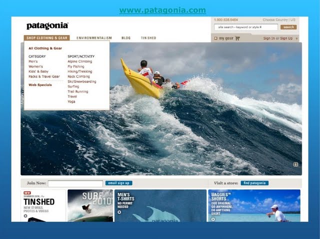 Patagonia.com website