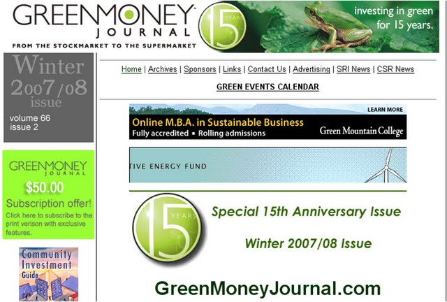 Green Money Journal