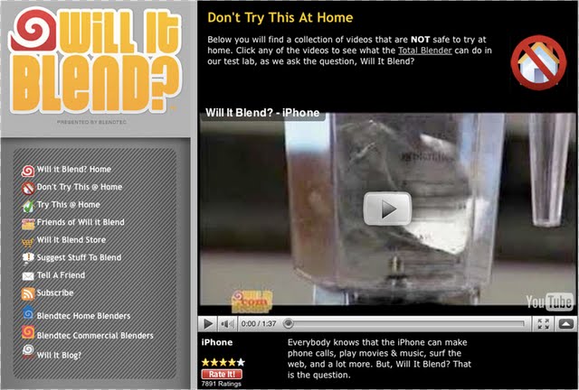 Will it Blend website