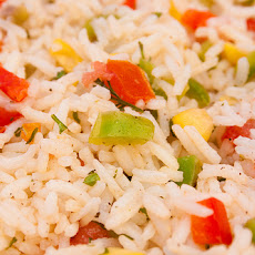 Colorful Rice Salad With Lemon Dressing