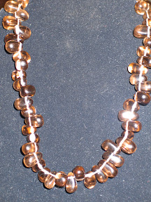 Brown Quartz Top Drilled Stone Necklace