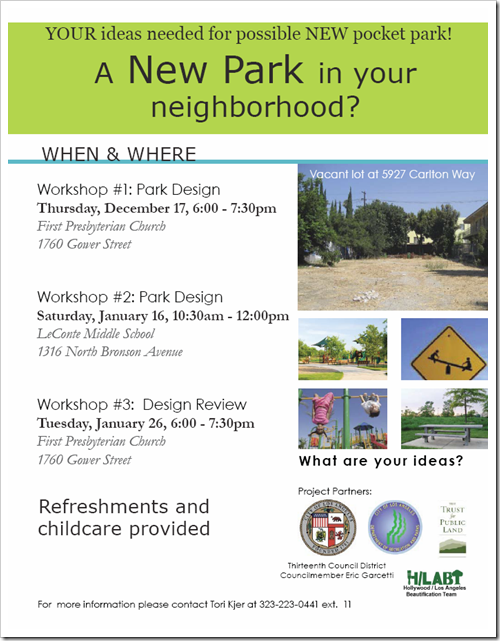Carlton Way Meeting Flyer