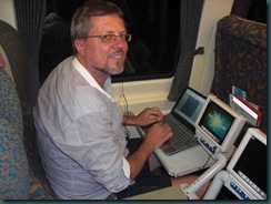 Peter bloggar på tåget