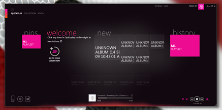 Quickplay on Zune Quickplay on Zune