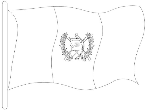 La bandera de guatemala para colorear - Imagui