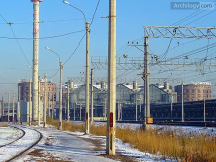 Ladozhsky Bahnhof - Blick über Eisenbahnen