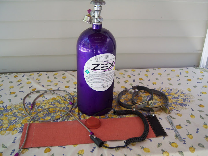 FS Zex 10lb bottle, gauge, brackets, and bottle heater. VW Vortex