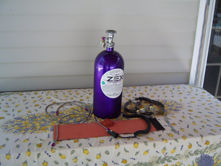 FS Zex 10lb bottle, gauge, brackets, and bottle heater. VW Vortex