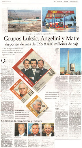 Grupos Luksic, Angelini y Matte 2011