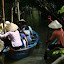 Hurried from lunch to a boat, potentially romantic, in reality a watery conveyor belt.