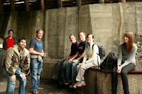 At the entrance we waited for the included English speaking guide, from right to left; Bram, Danesh, Brad, Piers, John, Lynette and Jean-C;aire.