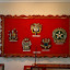 Different emblems of the Columbian police force.