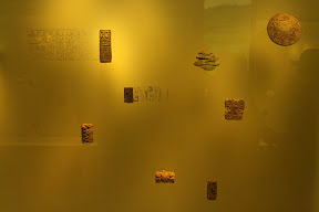 Stamps and rollers that were used for painting the body. Pottery figures were also generally painted, but they have lost their colour with the passing of time.