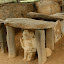 More monuments in front of tombs...