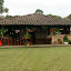 Our stop for a drink on the way with the horses.