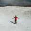 Lynette chilling out on the surface of the moon, without a space suit?!