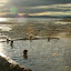 But staying in the hot thermal waters was surprisingly easy...