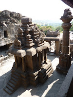 A smaller temple than Kailash, but helps to set the perspective when you appreciate this is all just one piece of carved rock.
