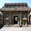 Outside looking into another room in the temple, shoes off around here.