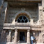 The rather impressive carved entrance to one of the caves.