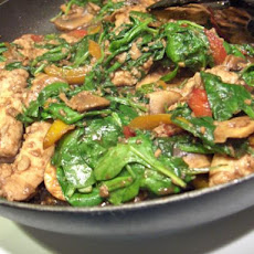 Stir Fry- Chicken With Lemon Mushroom Ginger Sauce