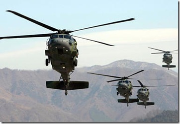 South Korean Army Helicopters