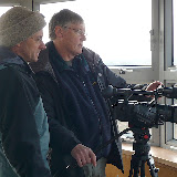 © Karen Partridge. WWT Slimbridge, January 2011. Students Filming from the Tower