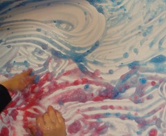 Cornstarch Goo in the Sensory Table