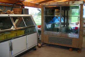 The harvest pickup area, new fridge featured on the right.