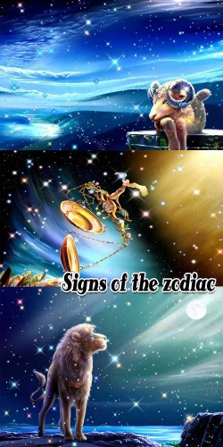 Signs of the zodiac - PSD nicegfx.com