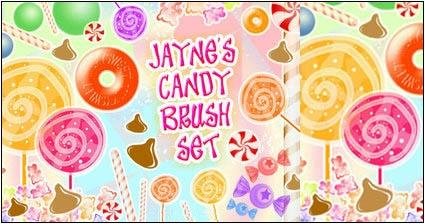 Photoshop Candies Brushes nicegfx.com
