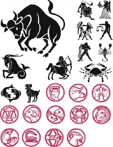 Signs of the Zodiac Vectors nicegfx.com