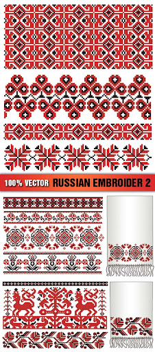 Stock Vector - Russian Embroider 2 nicegfx.com