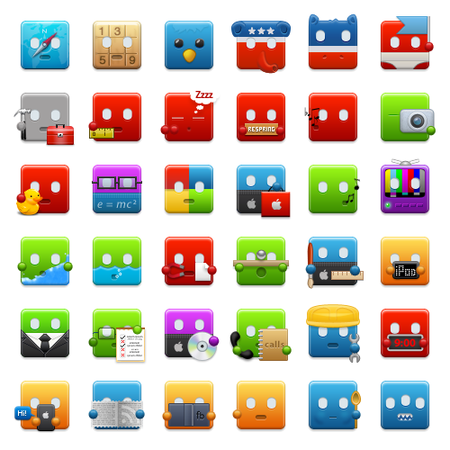 Picnic Icons with PSD Template nicegfx.com
