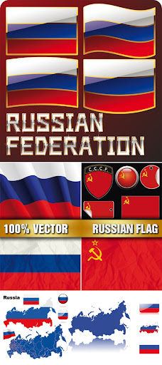 Stock Vector - Russian Flag nicegfx.com