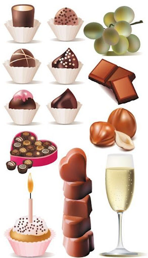 Wonderful Cake and chocolate Vector nicegfx.com