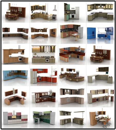 3D Models Kitchen sets  nicegfx.com