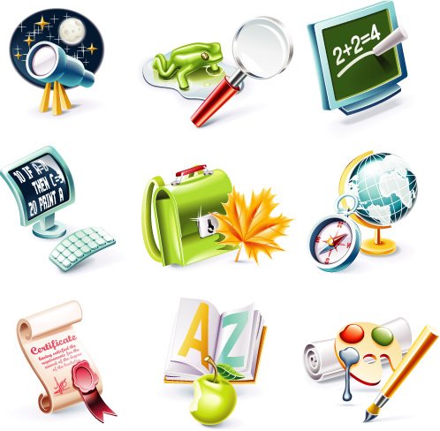 School Icons nicegfx.com