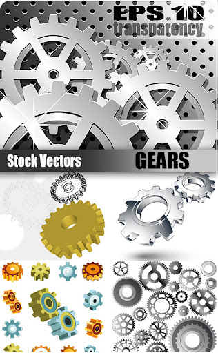 Stock Vectors - Gears  nicegfx.com