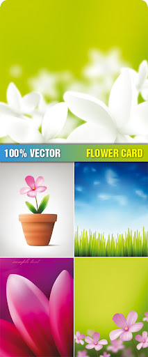 Stock Vector - Flower Card  nicegfx.com